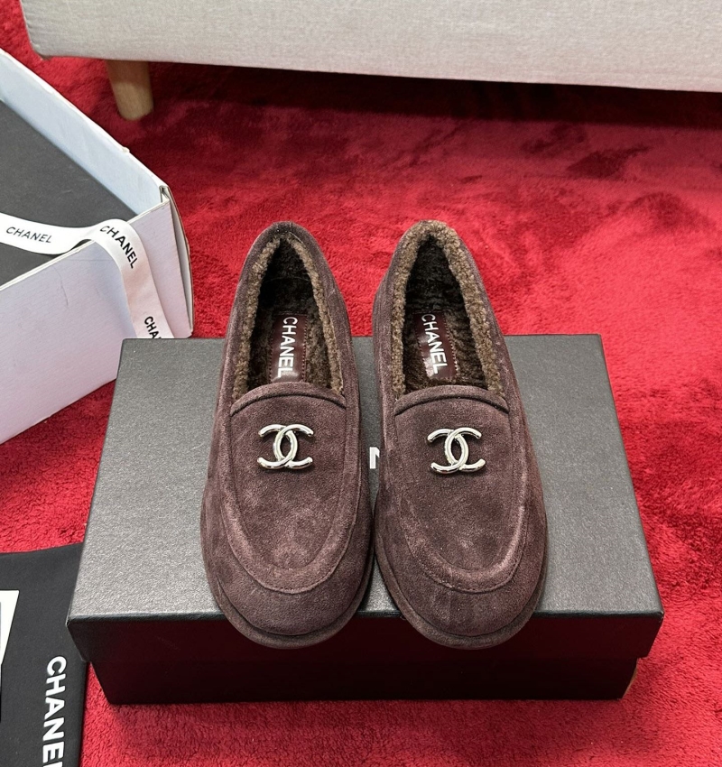 Ch*el leather shoes